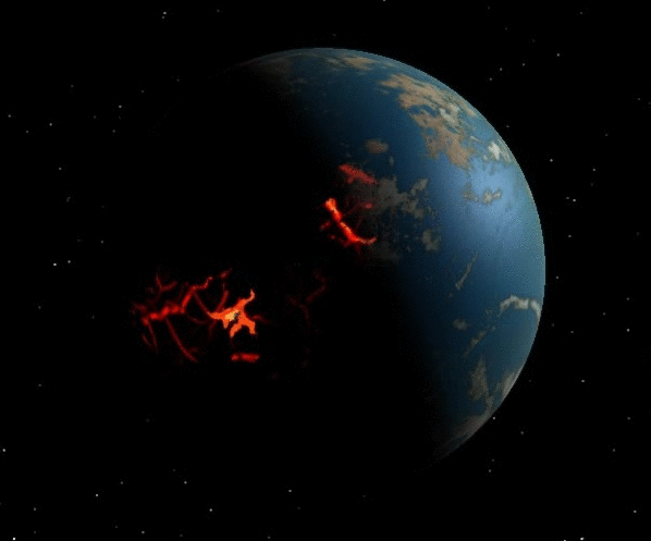 Early Earth was hit by objects over 600 miles in diameter capable of "global sterilization" and "ocean vaporization," wrote the authors of a new study. (Photo credit: Simone Marchi)